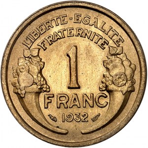 IIIe République (1870-1940). 1 franc Morlon 1932, Paris.