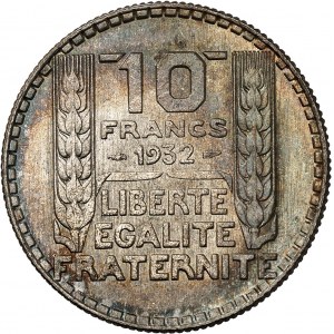 IIIe République (1870-1940). 10 francs Turin 1932, Paris.
