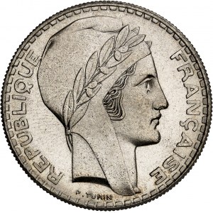 IIIe République (1870-1940). 20 francs Turin 1934, Paris.