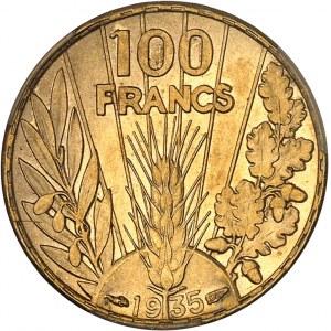 IIIe République (1870-1940). 100 francs Bazor 1935, Paris.