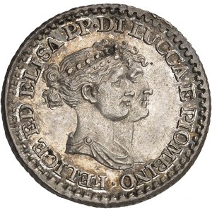 Lucques, Elisa Bonaparte et Felix Baciocchi (1805-1814). 1 franco 1808, Florence.