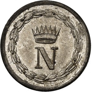 Milan, royaume d’Italie, Napoléon Ier (1805-1814). 10 centimes (parpagliola) 1813, M, Milan.
