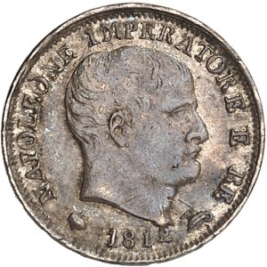 Milan, royaume d’Italie, Napoléon Ier (1805-1814). 5 soldi 2e type 1812, M, Milan.