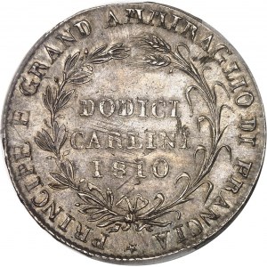 Naples, Joachim Murat (1808-1815). Piastre de 12 carlini 1810, Naples.