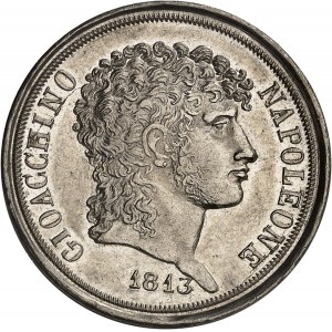 Naples, Joachim Murat (1808-1815). 2 lire 1813, Naples.