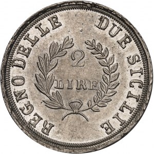 Naples, Joachim Murat (1808-1815). 2 lire 1813, Naples.