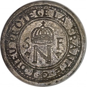 Premier Empire / Napoléon Ier (1804-1814). 5 francs (1 once), siège de Cattaro, avec les grenades 1813, Cattaro.