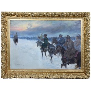 Jerzy KOSSAK (1886-1955), Wizja Napoleona w odwrocie spod Moskwy, 1927