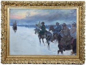 Jerzy KOSSAK (1886-1955), Napoleon's vision of the retreat from Moscow, 1927