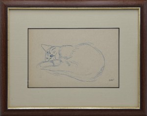 Wojciech WEISS (1875-1950), The Sleeping Cat