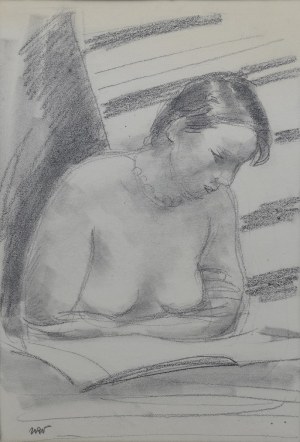 Wojciech WEISS (1875-1950), Reading model (study for a painting)