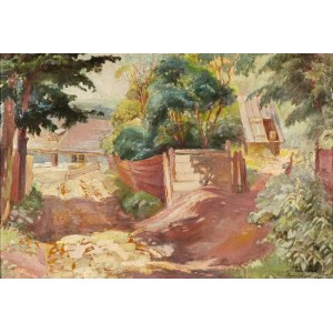 Stanisław PACIOREK (1889-1952), Straße durch das Dorf [Zaścianek], 1932