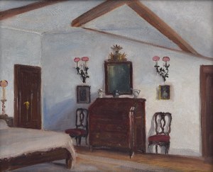 Bronisława RYCHTER-JANOWSKA (1868-1953), Wnętrze domu w San Ambrogio, 1936