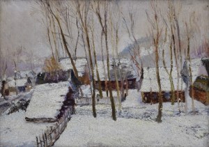Otto AXER (1906-1983), Pejzaż zimowy, 1927