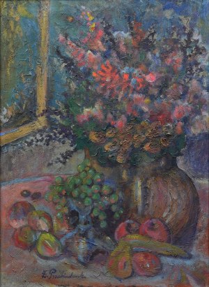 Zdzisław PRZEBINDOWSKI (1902-1986), Martwa natura z kwiatami