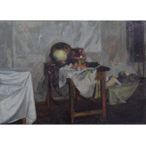 Jan SKOTNICKI (1876-1968), Owoce na stole, 1933