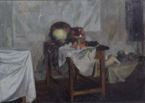 Jan SKOTNICKI (1876-1968), Owoce na stole, 1933