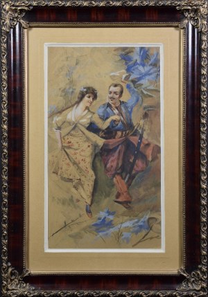 Jan Czesław MONIUSZKO (1853-1908) - ?, Para w tańcu