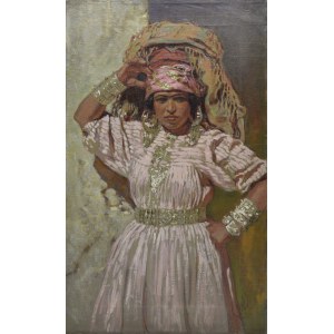 Maler unbestimmt, 19./20. Jahrhundert, Mädchen mit Turban