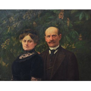 Stefan Witold MATEJKO (1871-1933), Portret małżeński, 1917