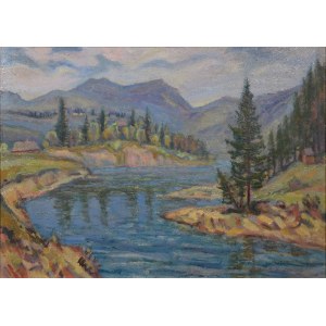 Artur RUTKOWSKI (1895-?), Nad wodą w górach, 1951