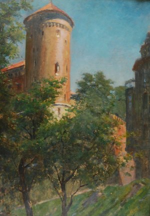 Leopold STROYNOWSKI (1858-1935), Wieża Sandomierska Zamku Królewskiego na Wawelu, 1921