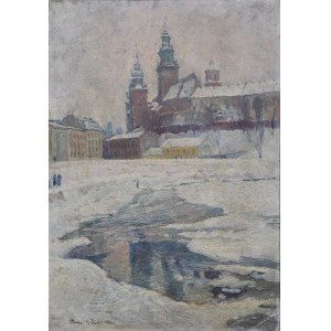 Henryk POLICHT (1888-1967), Visla u Wawelu v zimě, 1930