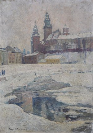Henryk POLICHT (1888-1967), Wisła pod Wawelem zimą, 1930