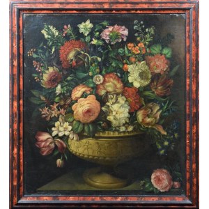 Neurčený maliar, 19. storočie, Kvety vo váze