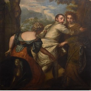 Malarz nieokreślony, włoski, XVII w., Poeta między Cnotą a Występkiem