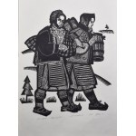 Zenovii Eustachiovych KETSALO (1919-2010), Set of 9 lithographs - Genre Scenes