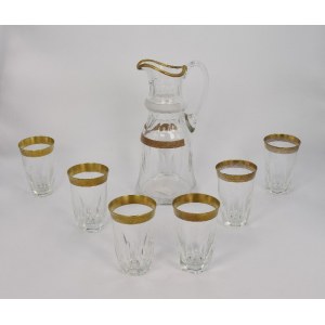 Firma BOCHEMIA, CRYSTALEX, Krug und 6 Gläser - Wasserset