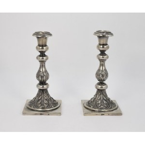 Karol Filip MALCZ (active 1828-1864, company until 1939), Pair of candlesticks