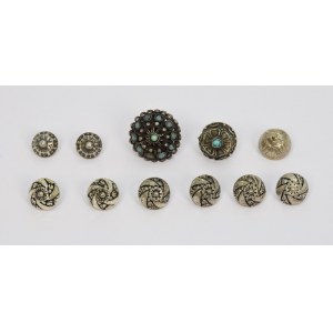 Set of buttons for Polish costume (11 pieces)