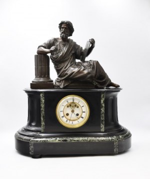 S. MARTY WATCH COMPANY, Mantel clock with figure of Lycurgus