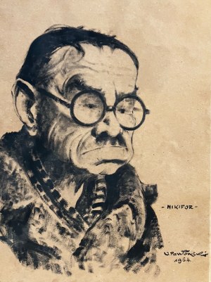Jerzy PAWŁOWSKI (1909-1991), Portrait of Nikifor