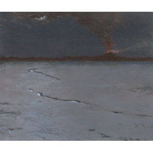 Michał Zawada (geb. 1985, Krakau), Winterlandschaft mit Vulkan, 2021