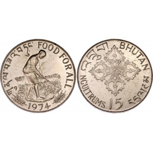 Bhutan 15 Ngultrums 1974