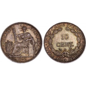 French Indochina 10 Centimes 1900 A