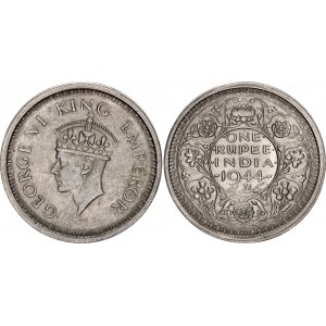 British India 1 Rupee 1944 •