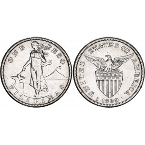 Philippines 1 Peso 1909 S