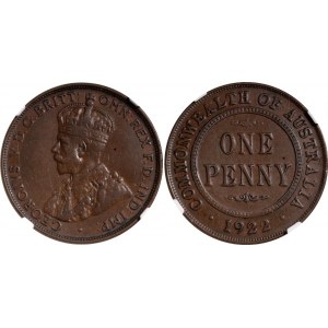 Australia 1 Penny 1922 NGC VF35 BN