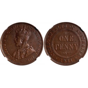 Australia 1 Penny 1931 NGC VF35 BN