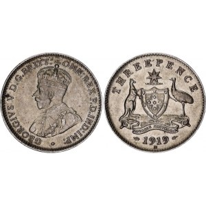 Australia 3 Pence 1919 M