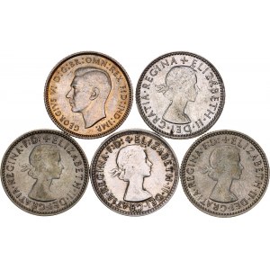 Australia 5 x 6 Pence 1942 - 1959