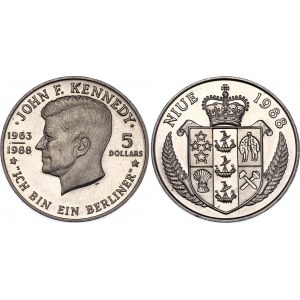 Niue 5 Dollars 1988