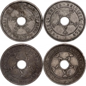 Belgian Congo 10 & 20 Centimes 1911 - 1921