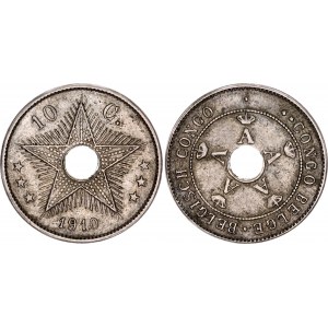 Belgian Congo 10 Centimes 1910