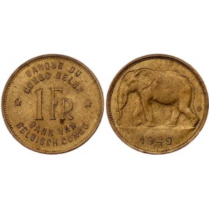 Belgian Congo 1 Franc 1949