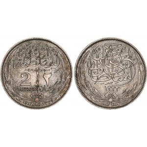 Egypt 2 Piastres 1917 AH 1335 H